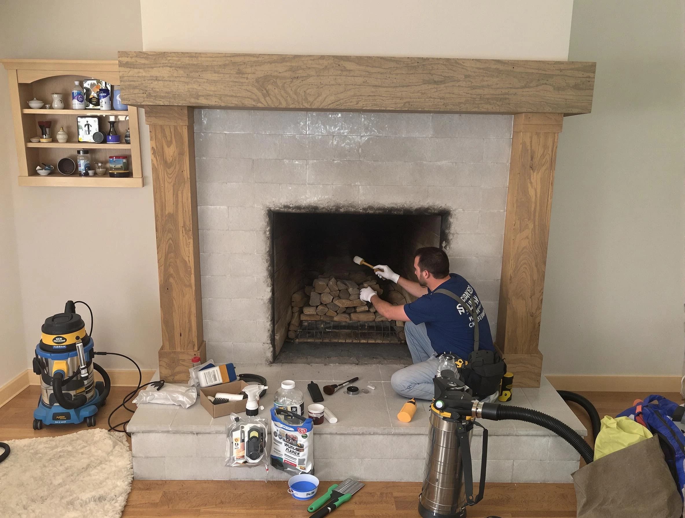Detailed creosote removal process by Plainfield Chimney Sweep in Plainfield, NJ