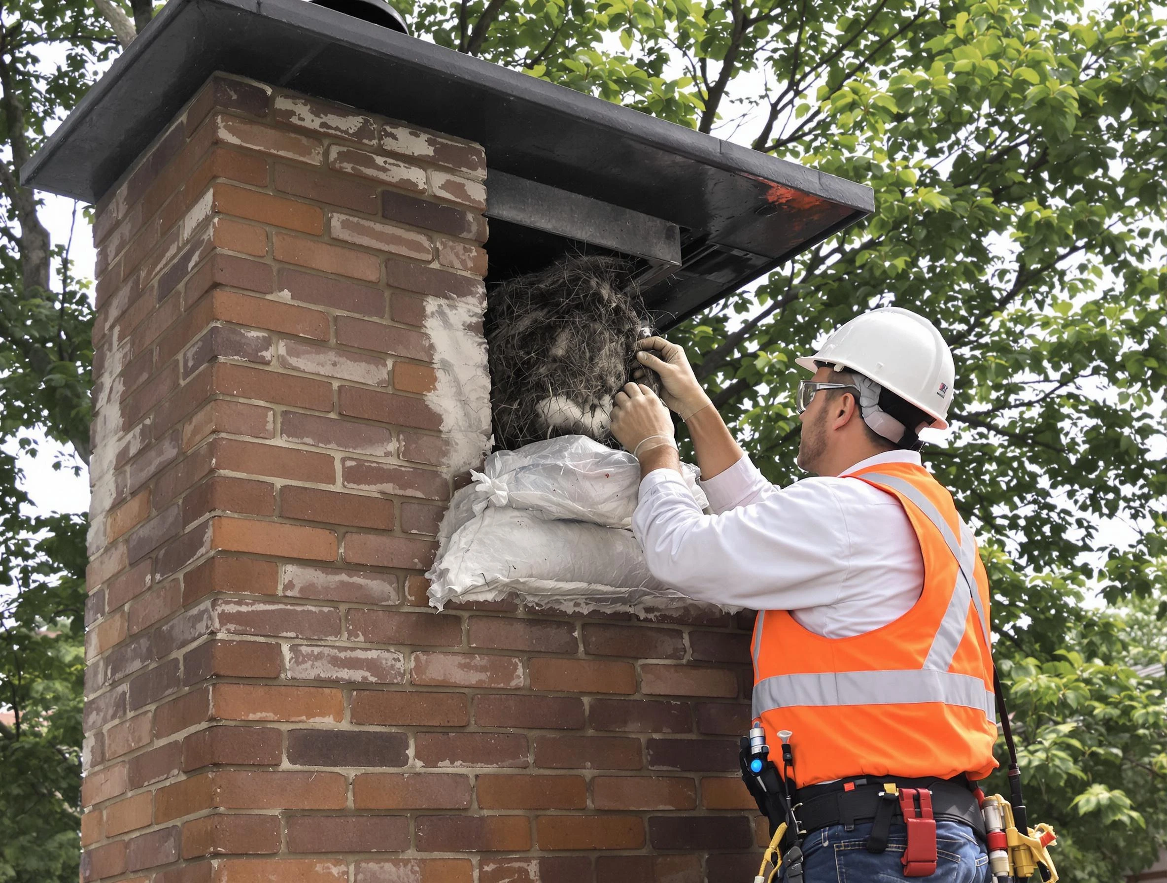 Humane removal of debris and animals by Plainfield Chimney Sweep in Plainfield, NJ